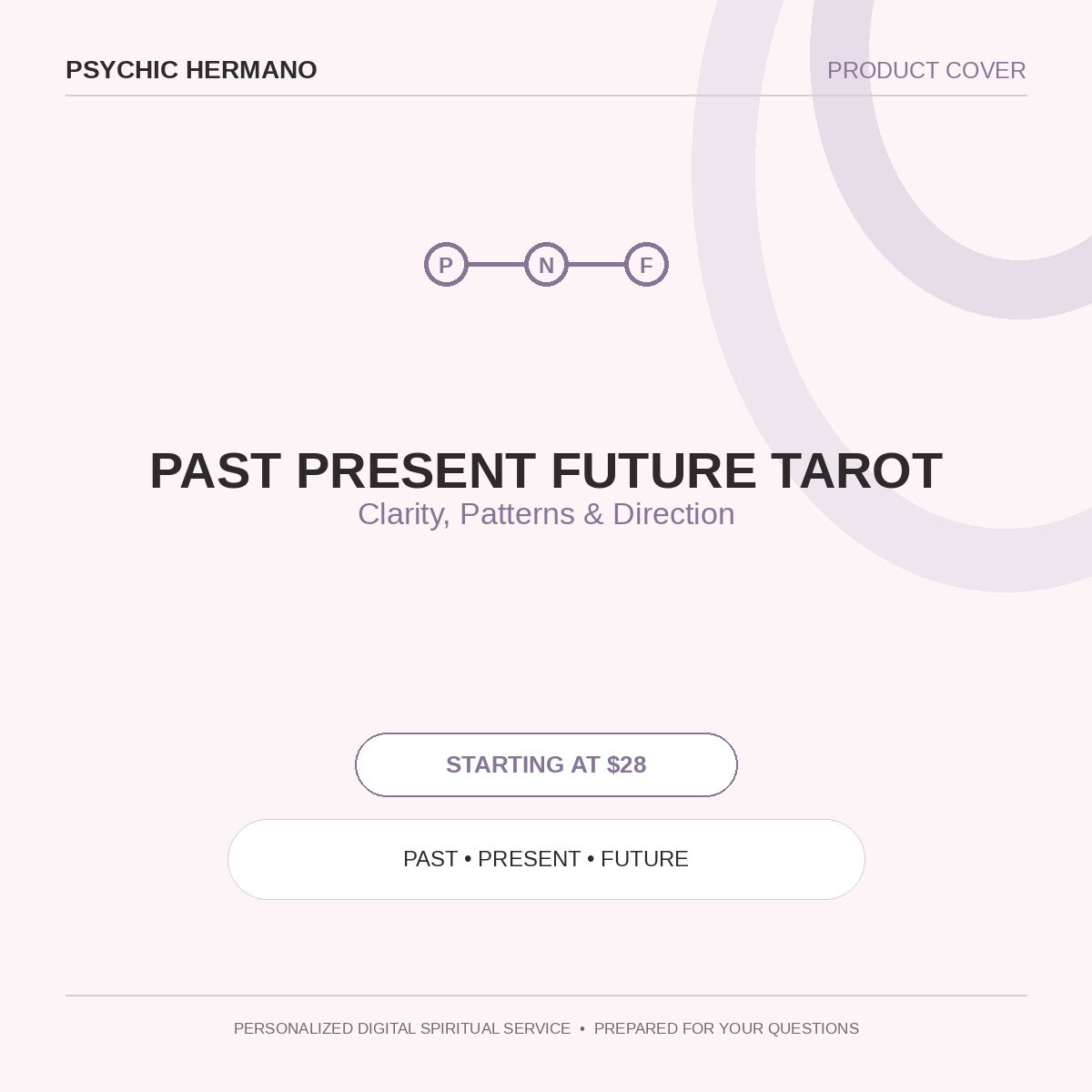 Past Present Future Tarot by Psychic Hermano – Clarity, Patterns & Direction