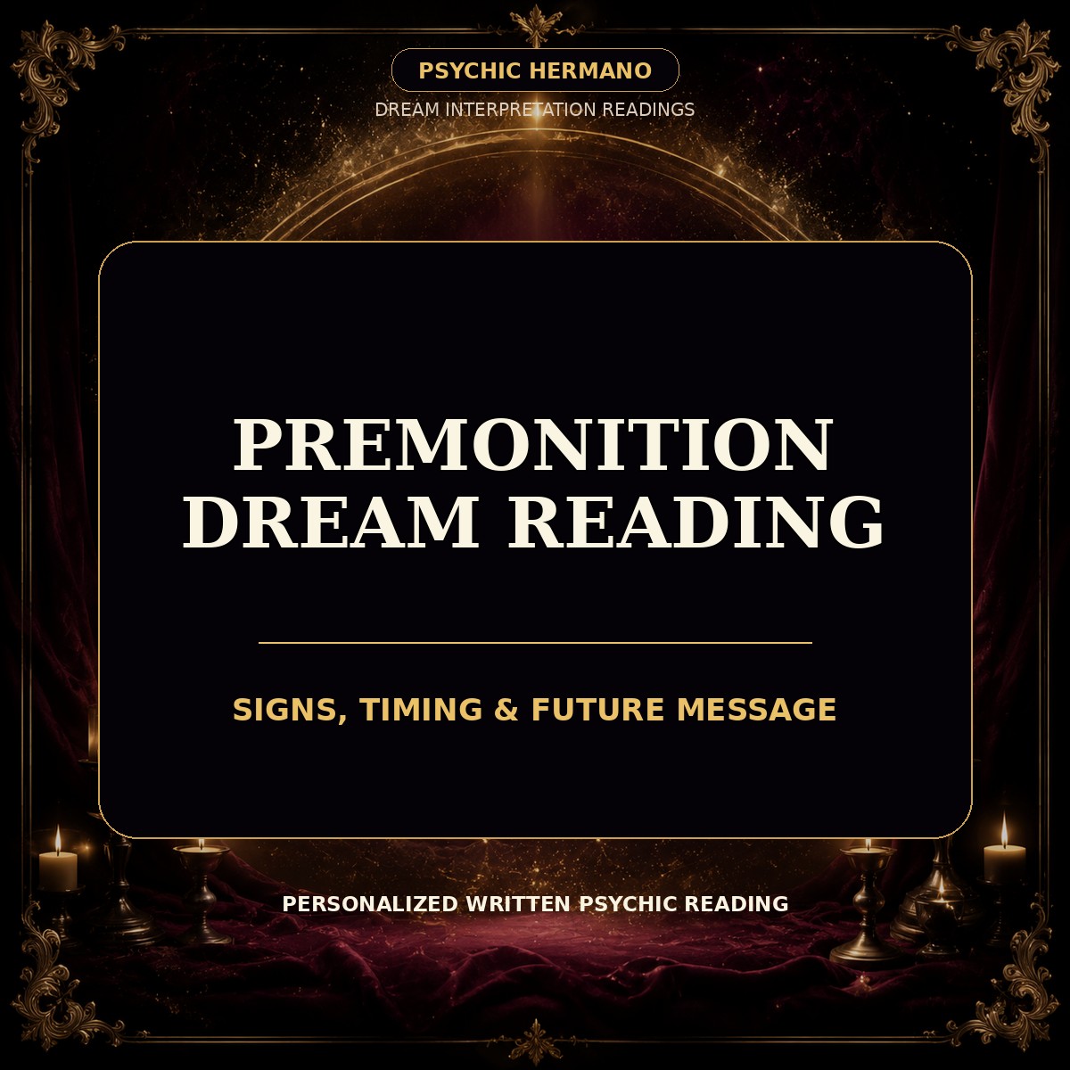 premonition dream reading personalized digital service