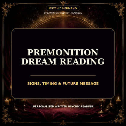 premonition dream reading personalized digital service