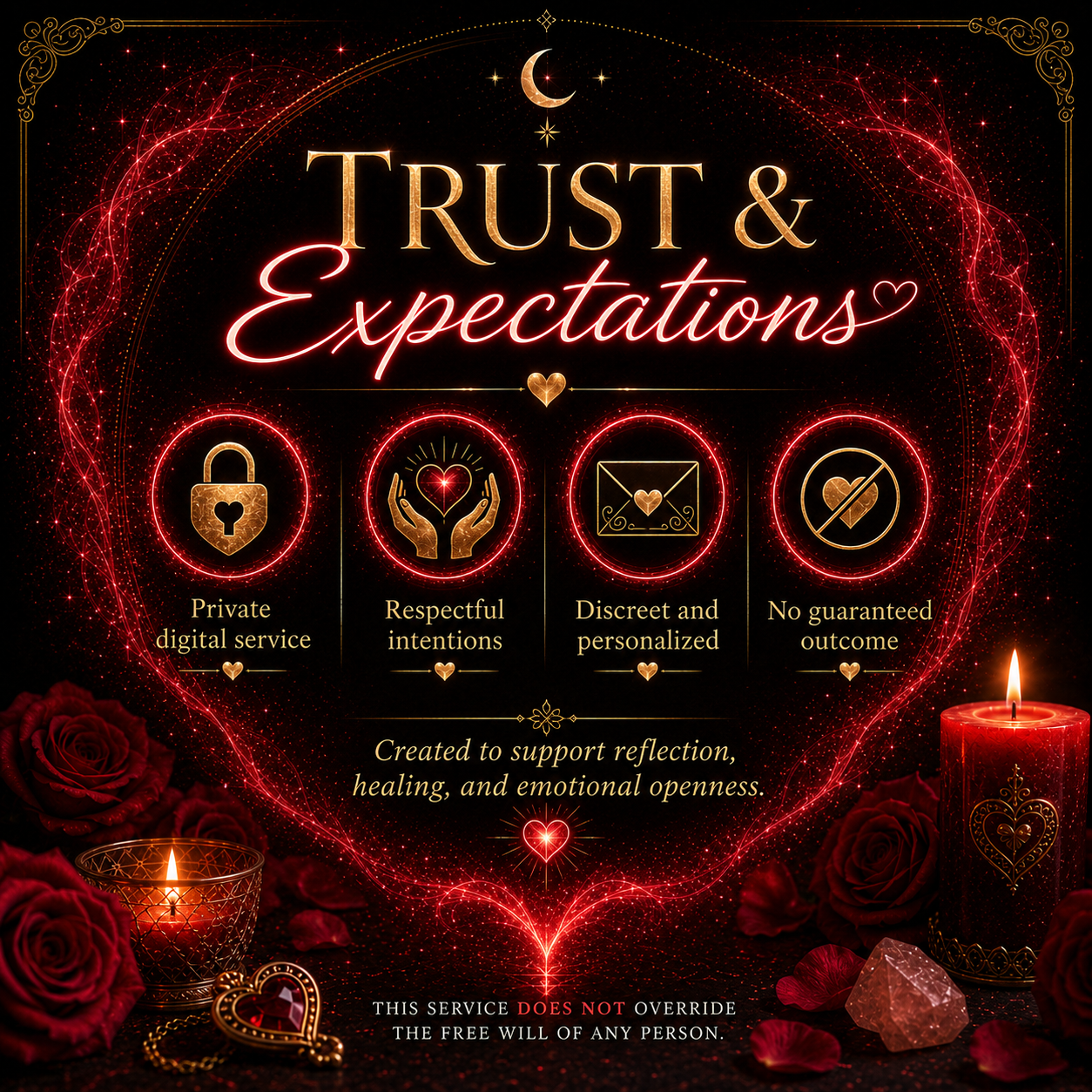 Reconciliation Love Spell privacy respectful intentions and no guaranteed outcome