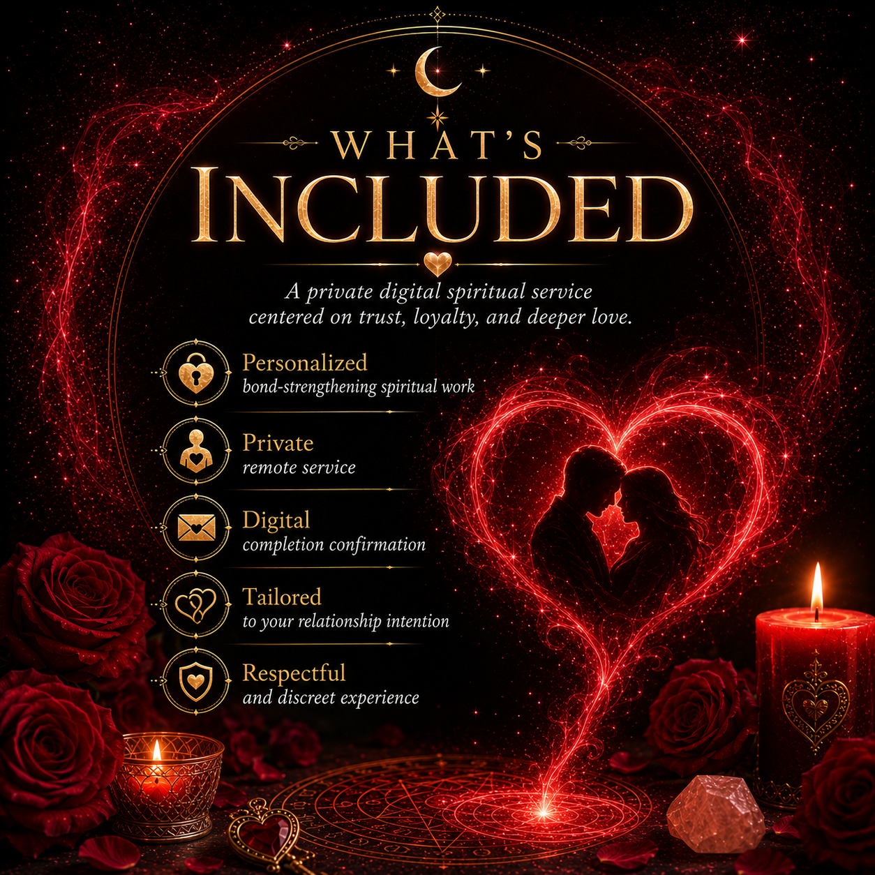What is included with the Relationship Bond Strengthening Spell service