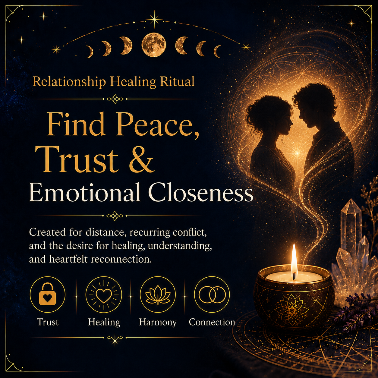 Relationship Healing Ritual benefits for peace trust harmony and emotional closeness