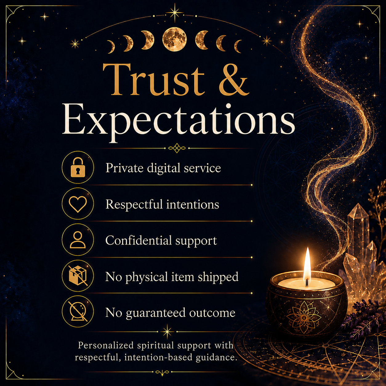 Relationship Healing Ritual trust expectations and no guaranteed outcome notice