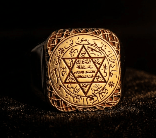 King Solomon Jinn Ring | Rare 925 Silver Solomonic Talisman | Handcrafted Spirit Amulet for Protection Wealth Wisdom | 1 of 1 - PsychicHermano