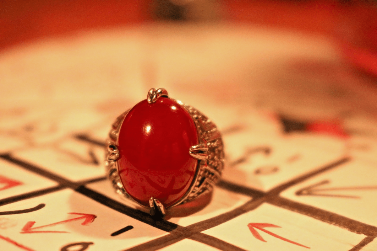 BLOOD MOON Ring | Powerful Talisman Against Evil & Curses - PsychicHermano
