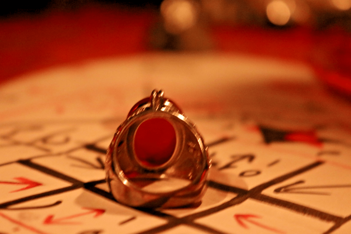 BLOOD MOON Ring | Powerful Talisman Against Evil & Curses - PsychicHermano