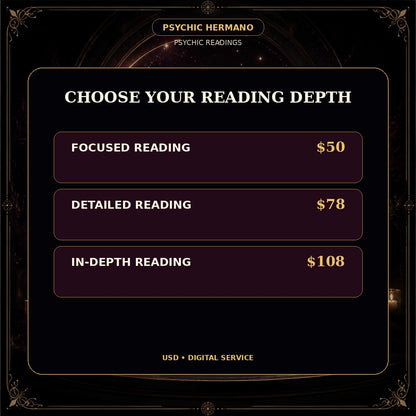 Psychic reading depths and pricing