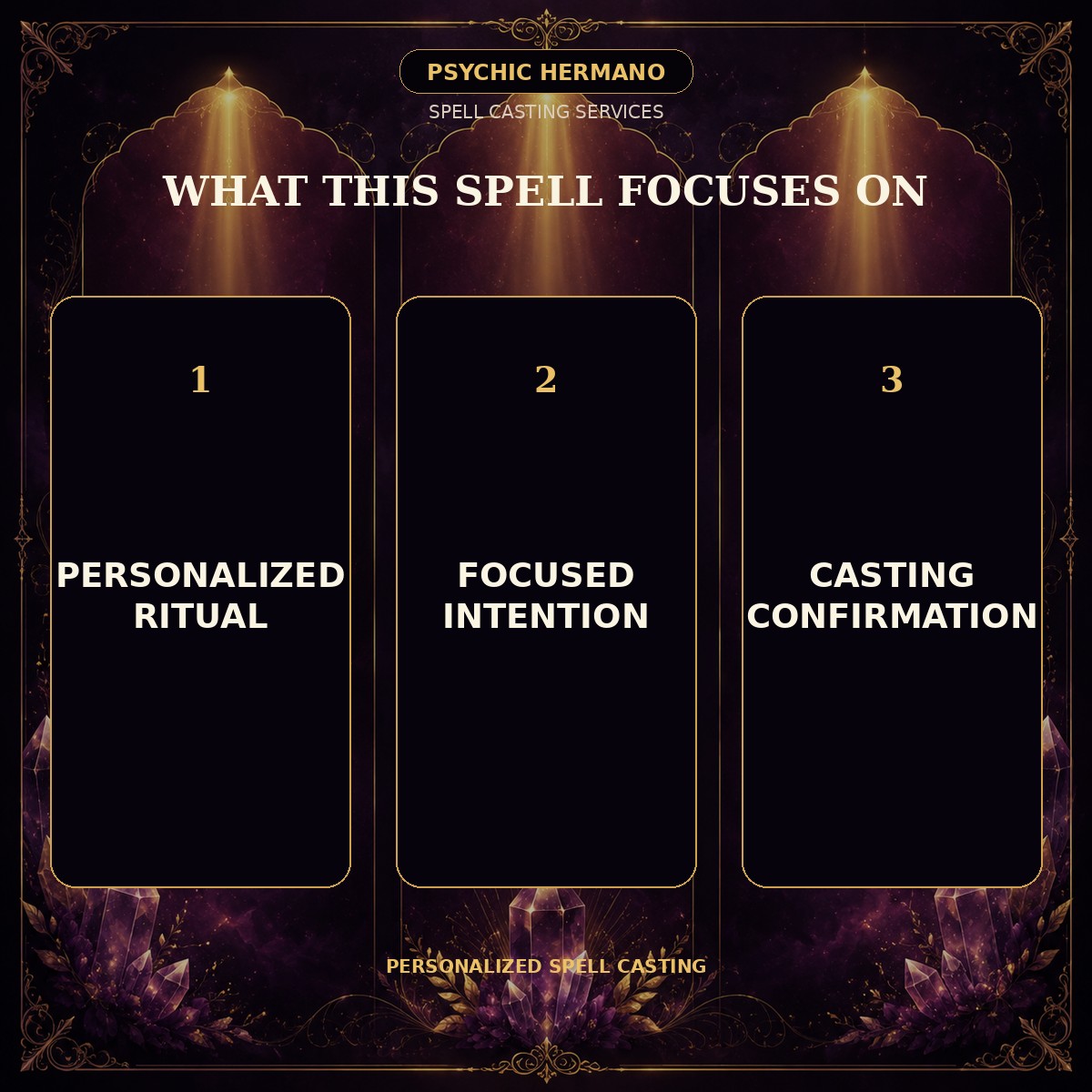 Personalized spell casting service benefits