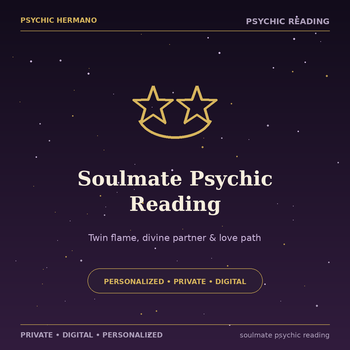 Soulmate Psychic Reading for twin flame, divine partner and love path