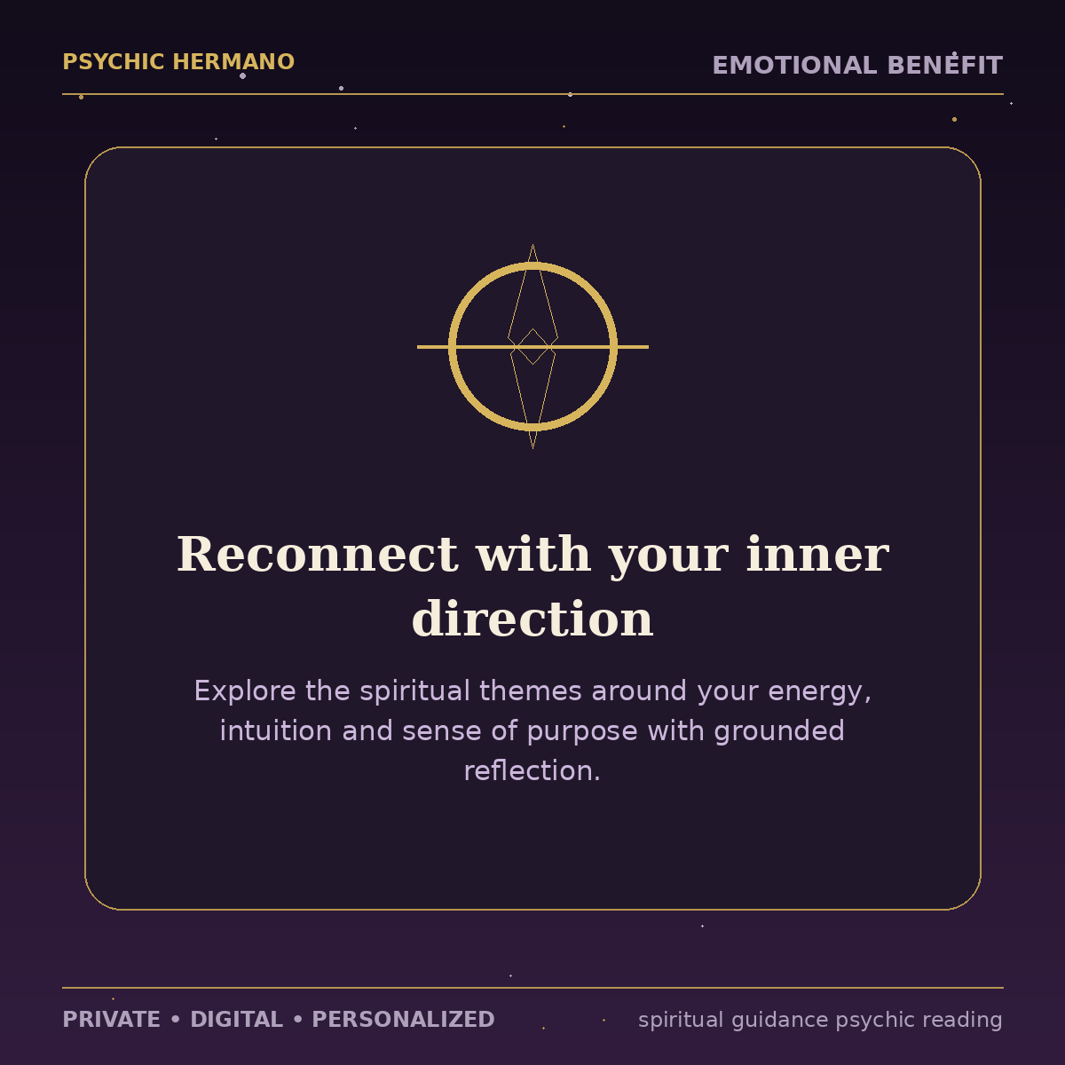 Spiritual Guidance Reading emotional benefit — reconnect with your inner direction