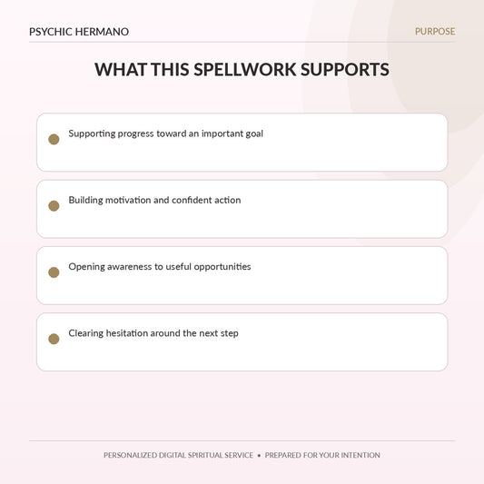 Success Spell benefits and questions this service can address